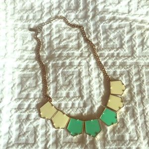 Beautiful geometric statement necklace